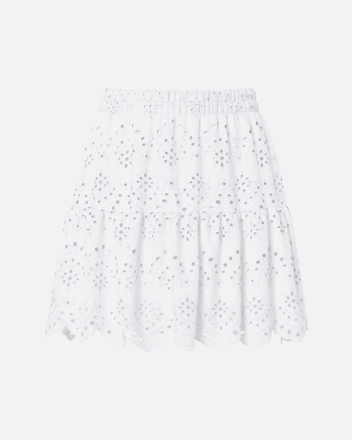 PIECES Skjørt Vilde HW Short Skirt - Bright White