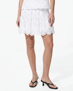 PIECES Skjørt Vilde HW Short Skirt - Bright White