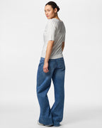 PIECES Topp Nora SS V-neck Knit - Cloud Dancer