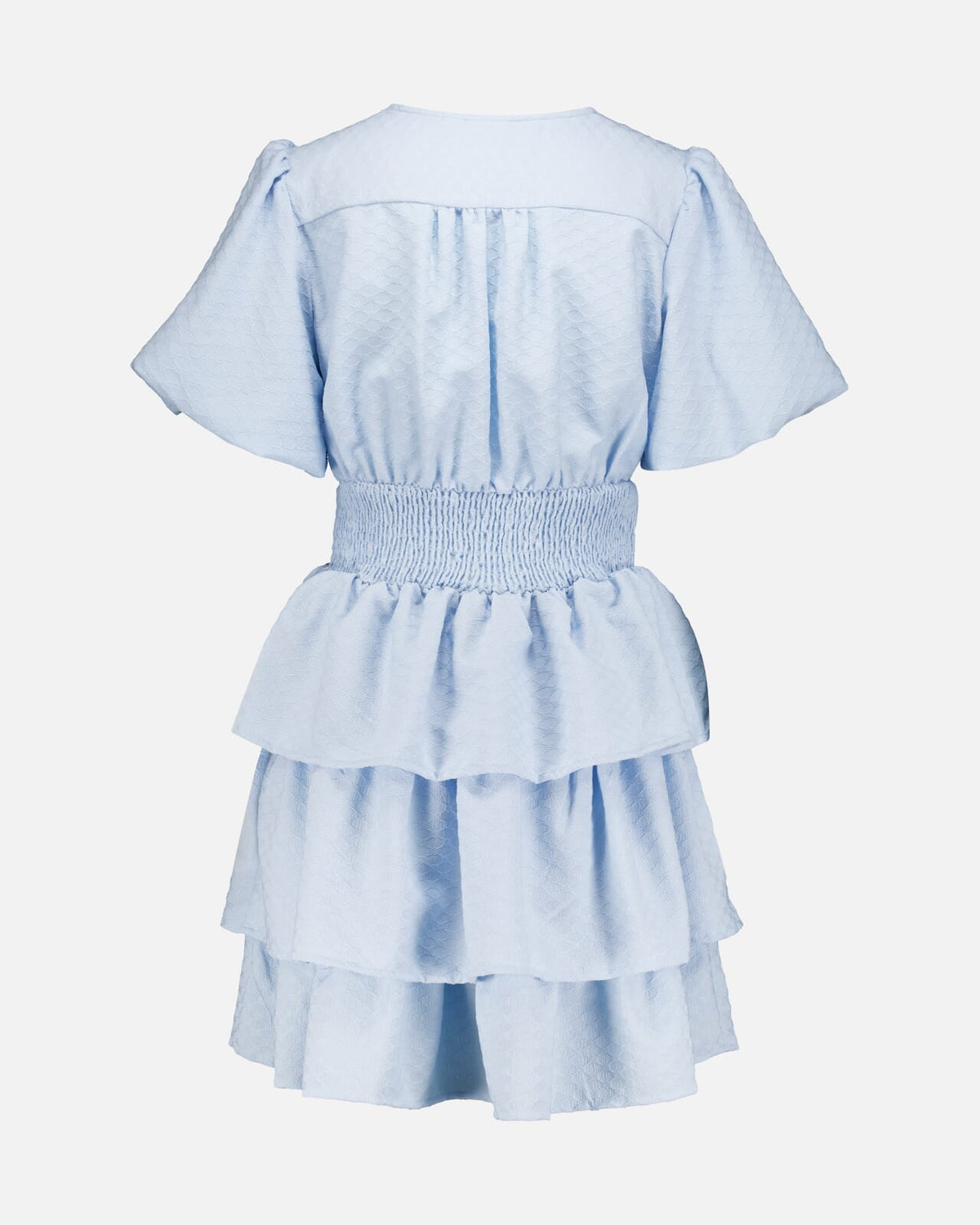 PIECES Kjole Monika SS Short - Cashmere Blue