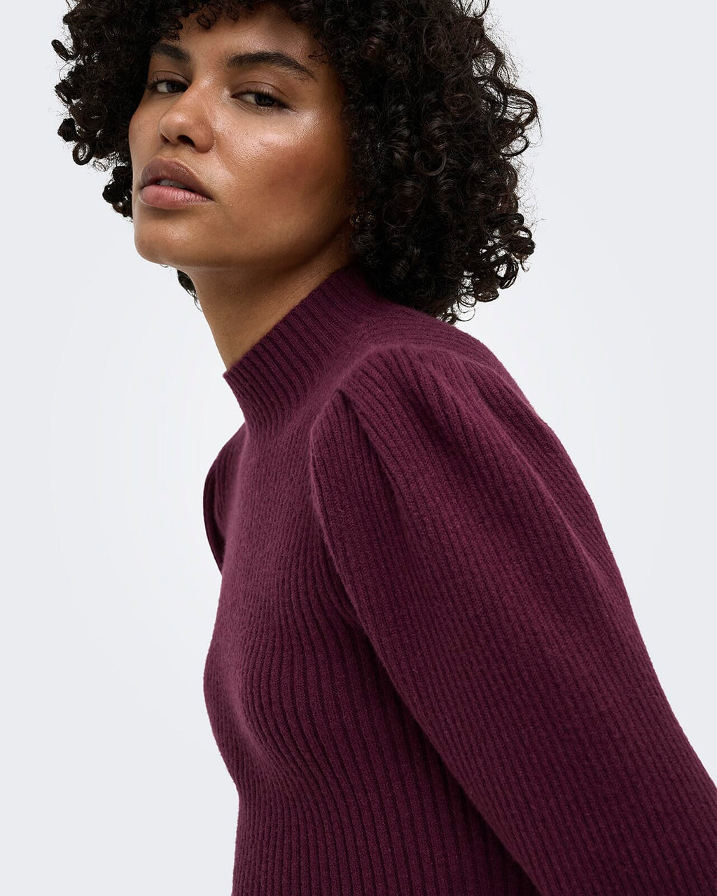 ONLY Genser Katia L/S Highneck Pull - Fig