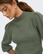 ONLY Genser Katia L/S Highneck Pull - Kambaba/ Melange