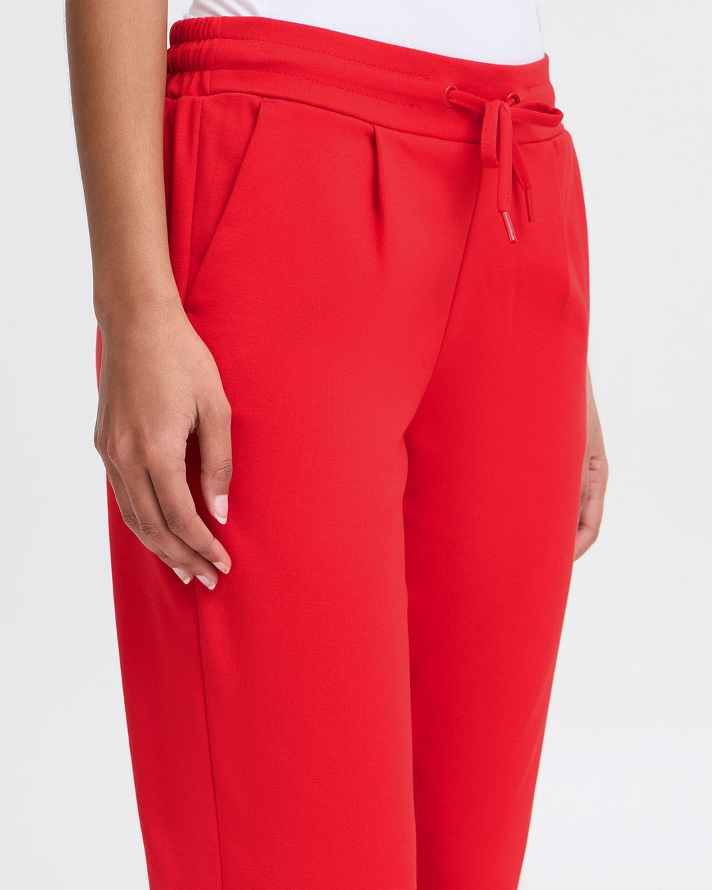 ICHI Bukse Kate - Cropped - Mars Red