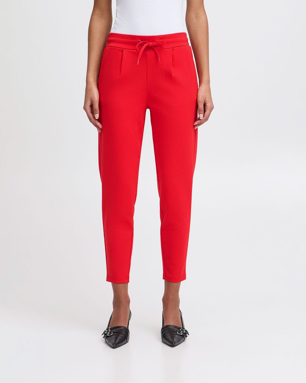 ICHI Bukse Kate - Cropped - Mars Red