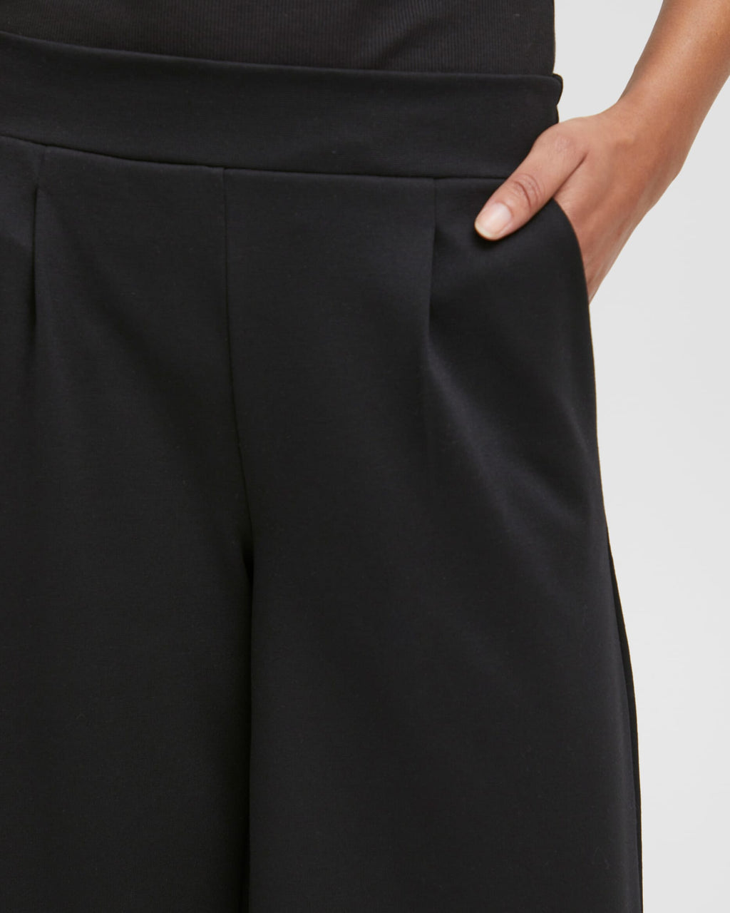 ICHI Bukse Kate Sus Wide - Black
