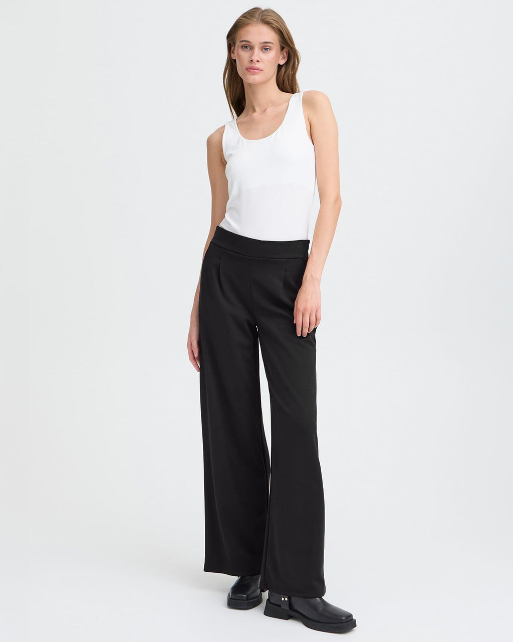 ICHI Bukse Kate Sus Wide PA2 - Black
