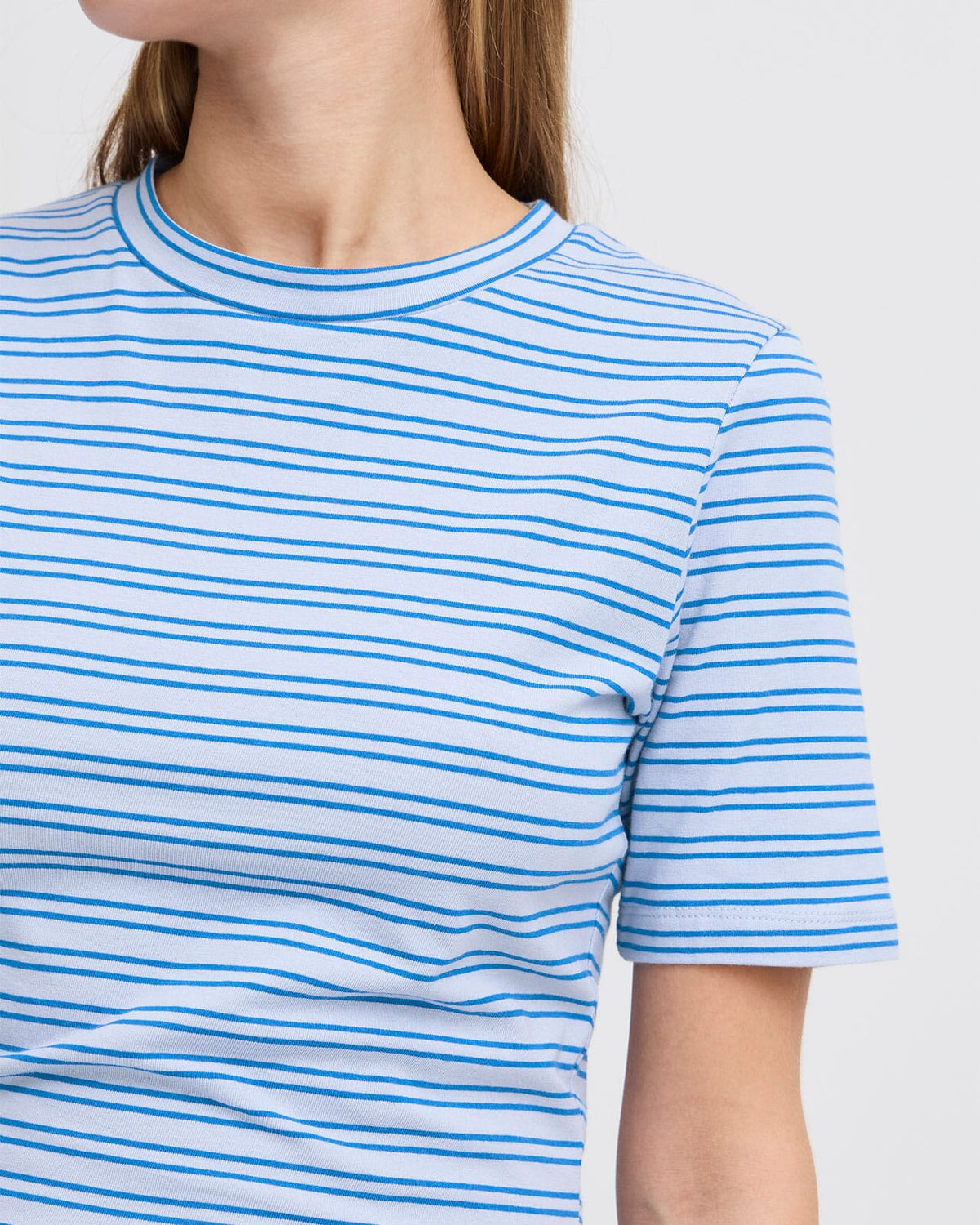 ICHI T-skjorte Mira SS2 - Zen Blue/ Turkish Sea