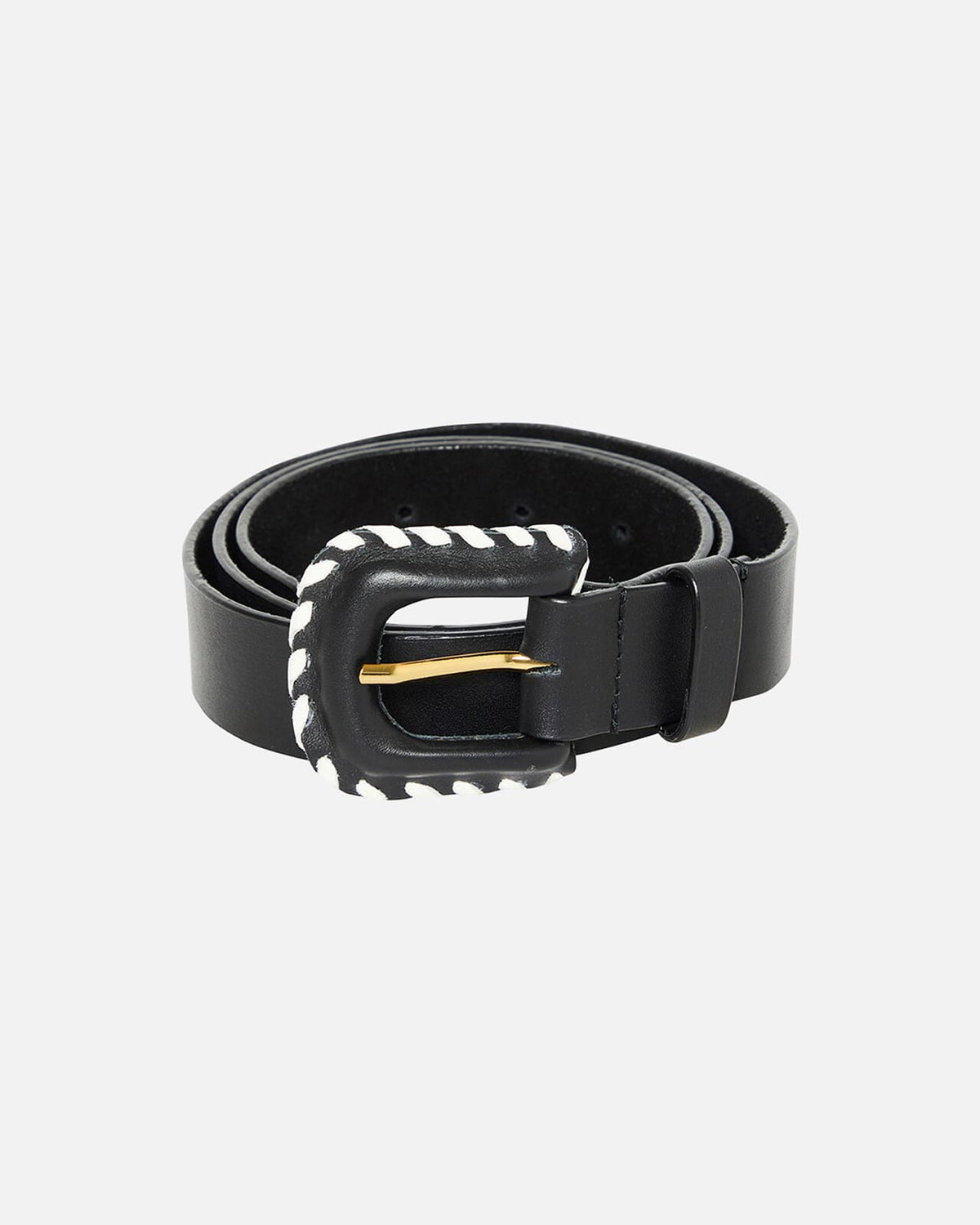 ICHI Skinnbelte Nelia Leather Belt - Black