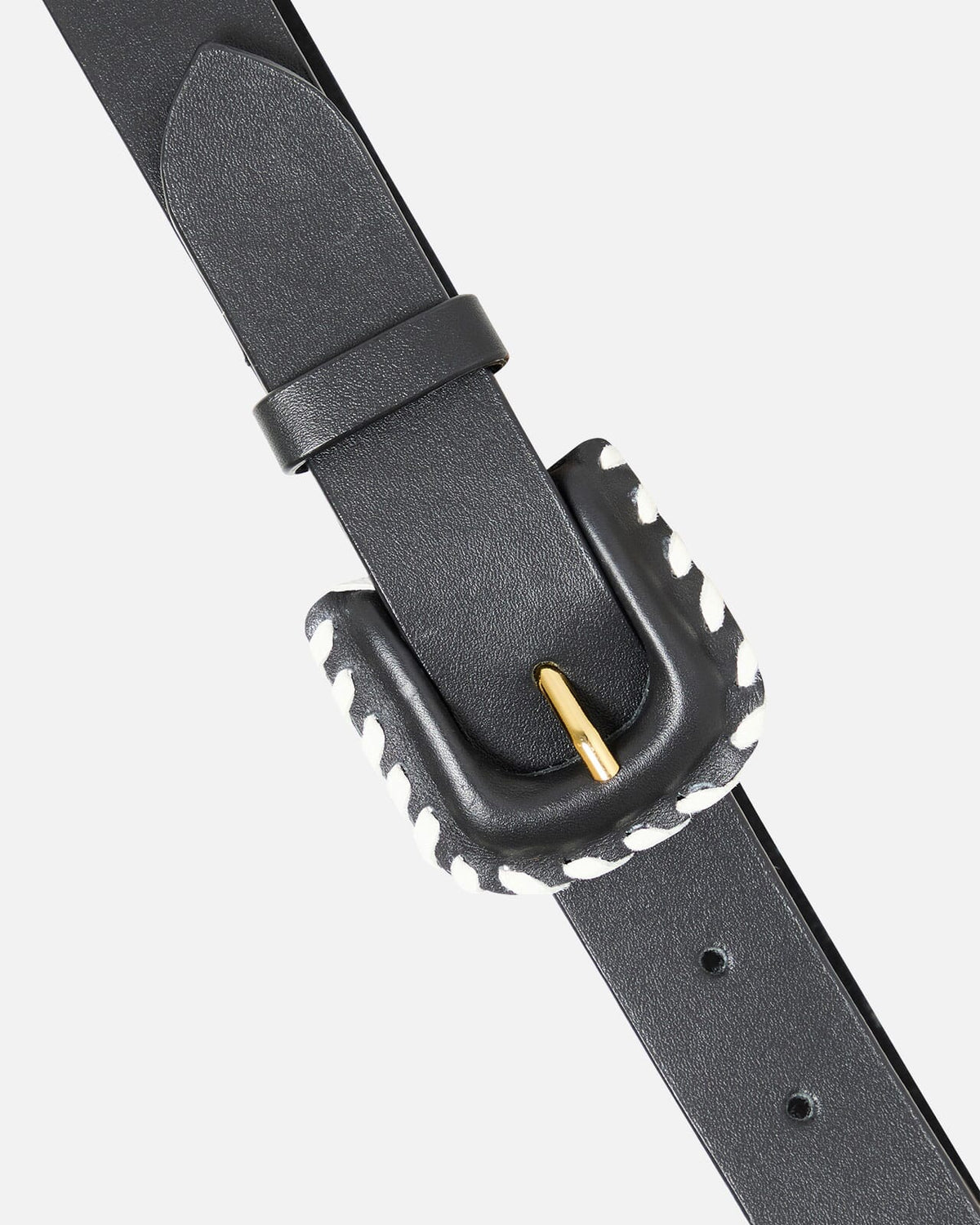 ICHI Skinnbelte Nelia Leather Belt - Black