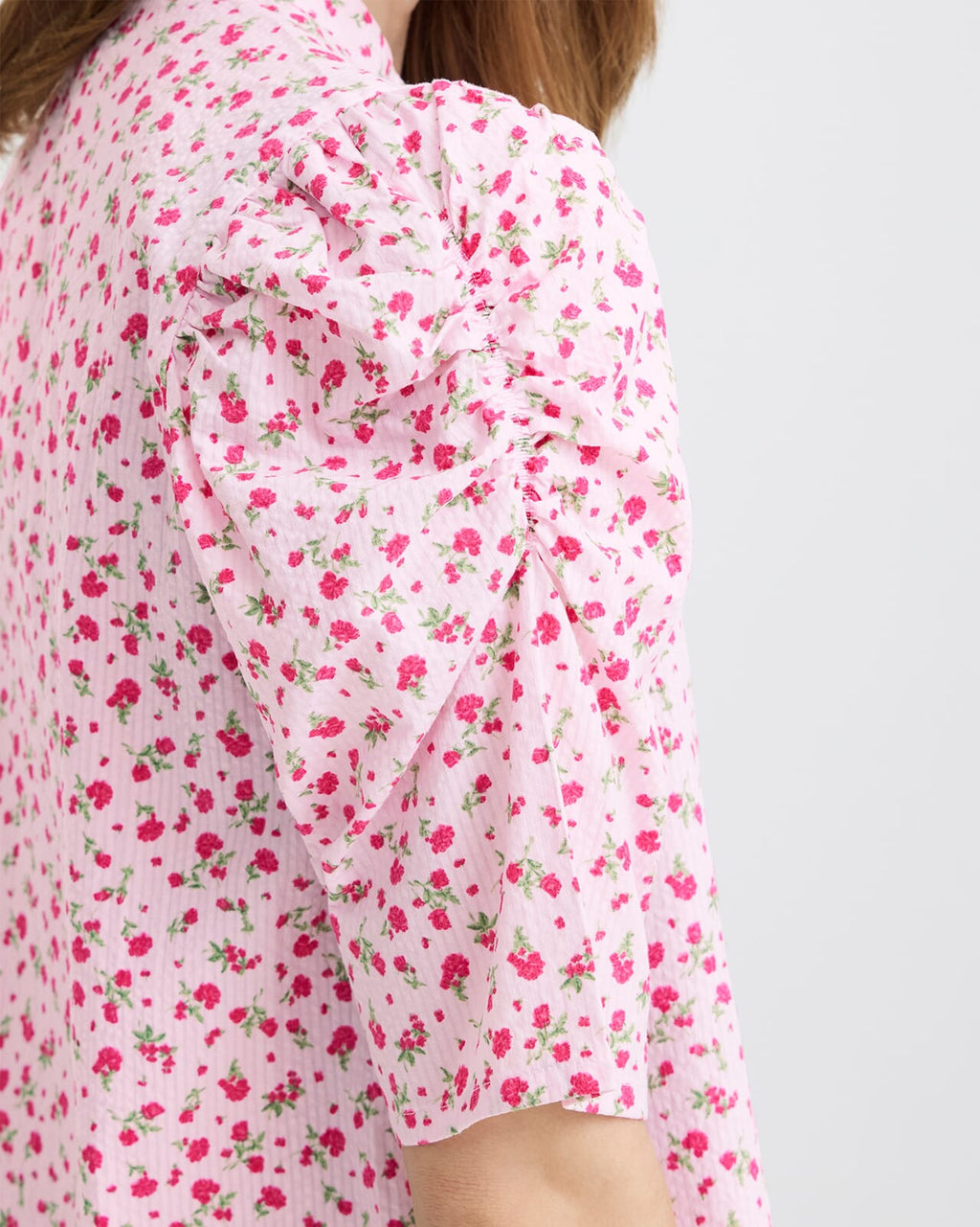 ICHI Topp Qwin SH3 - Light Pink/ Azaela Flower