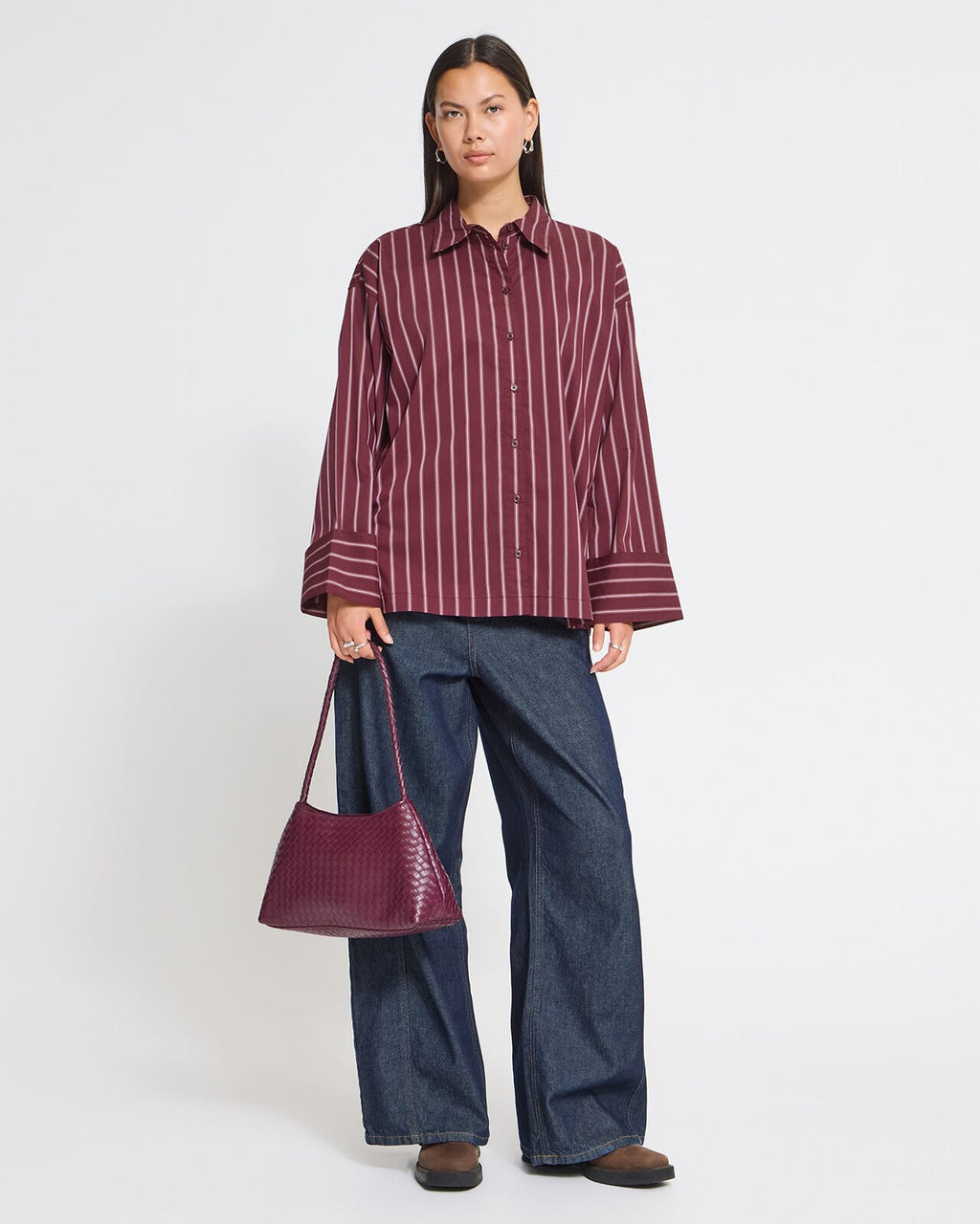 ICHI Skjorte Lulao SH - Lulao Stripe