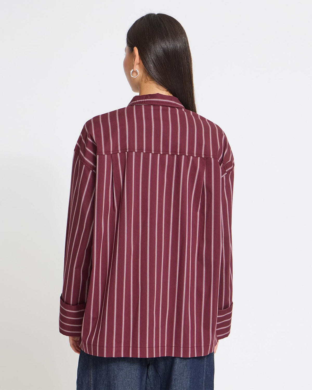 ICHI Skjorte Lulao SH - Lulao Stripe