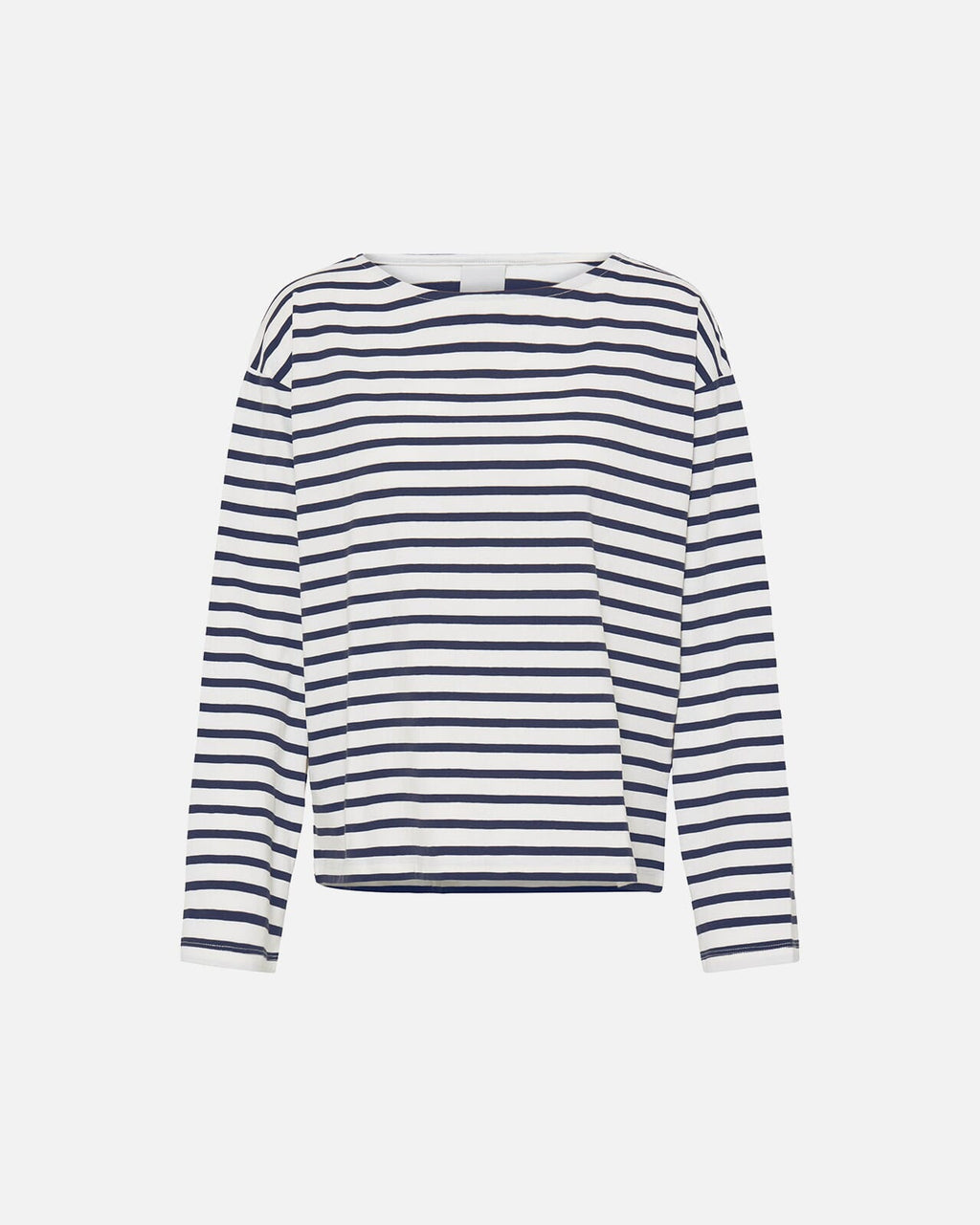 ICHI Topp Mira Boatneck LS2 - Total Eclipse/ Cloud Dancer
