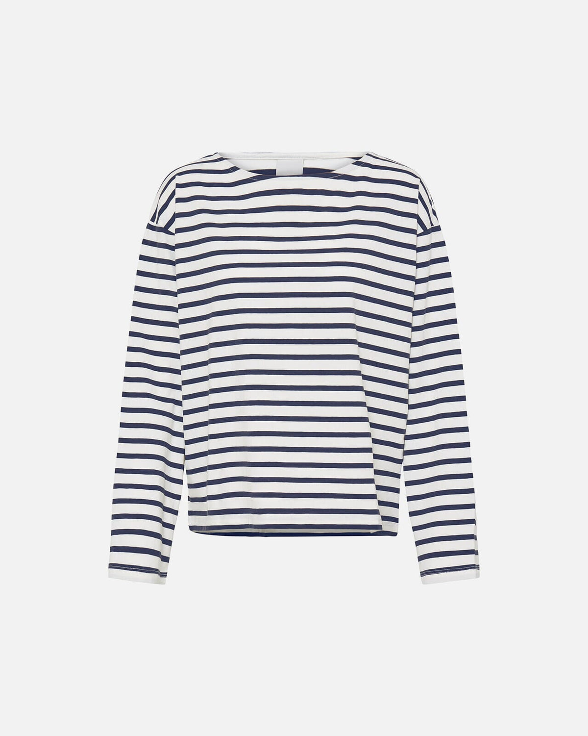 ICHI Topp Mira Boatneck LS2 - Total Eclipse/ Cloud Dancer