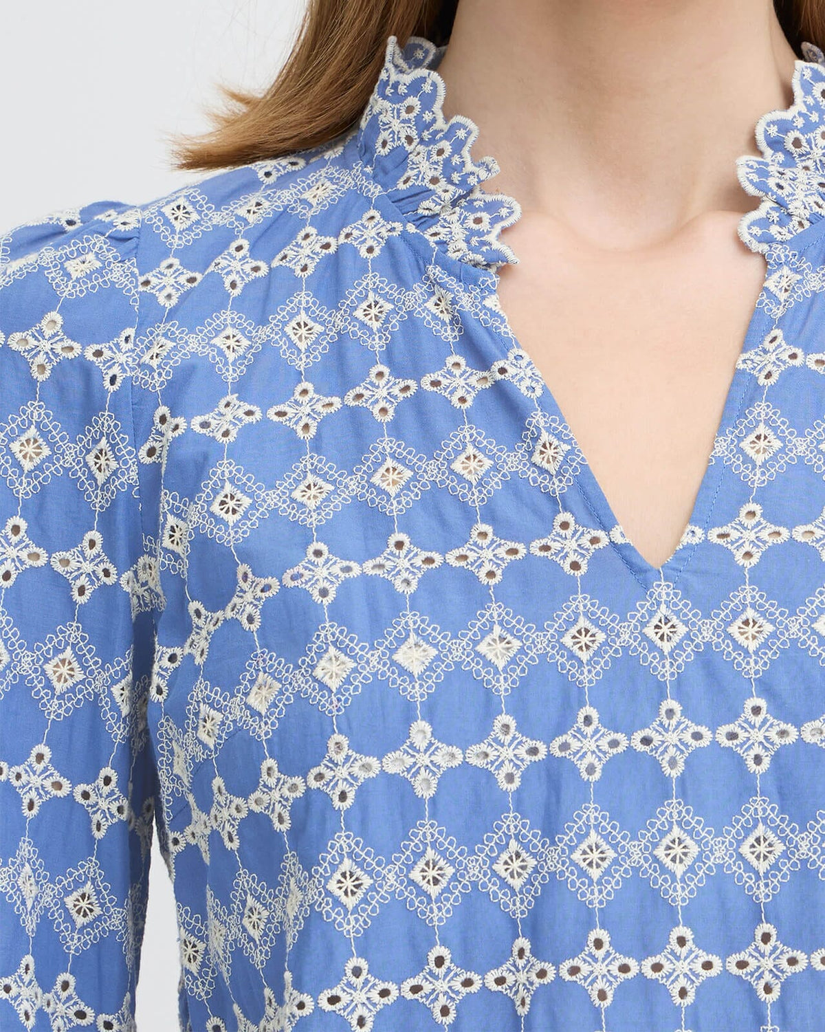 ICHI Bluse Fulia LS - Bel Air Blue