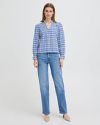 ICHI Bluse Fulia LS - Bel Air Blue