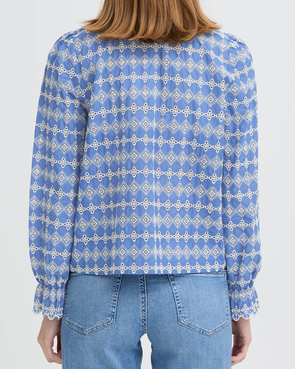 ICHI Bluse Fulia LS - Bel Air Blue