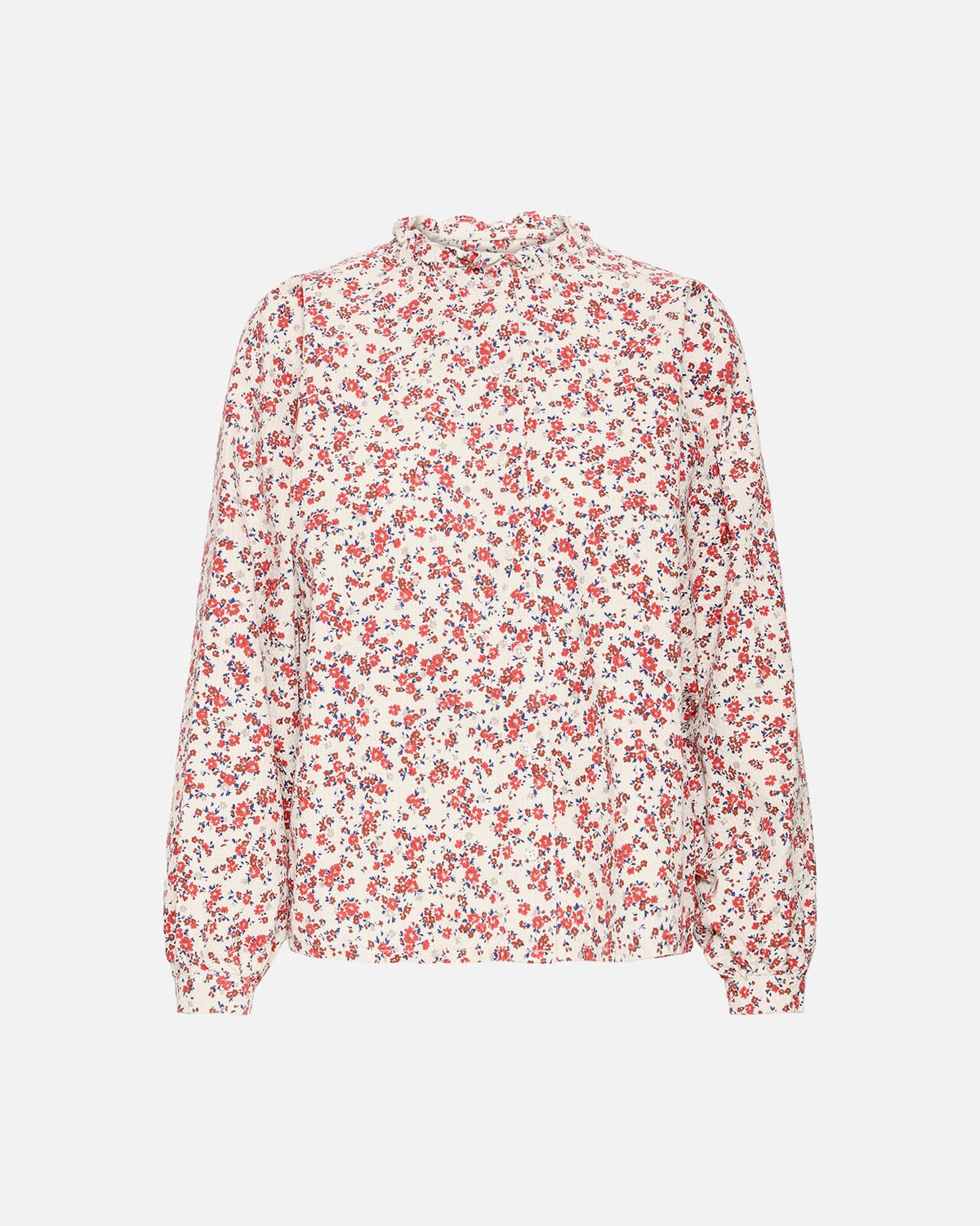 ICHI Bluse Qwina - Teaberry Small Flower