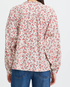 ICHI Bluse Qwina - Teaberry Small Flower