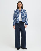 ICHI Jakke Livanta - Blueprint Paisley