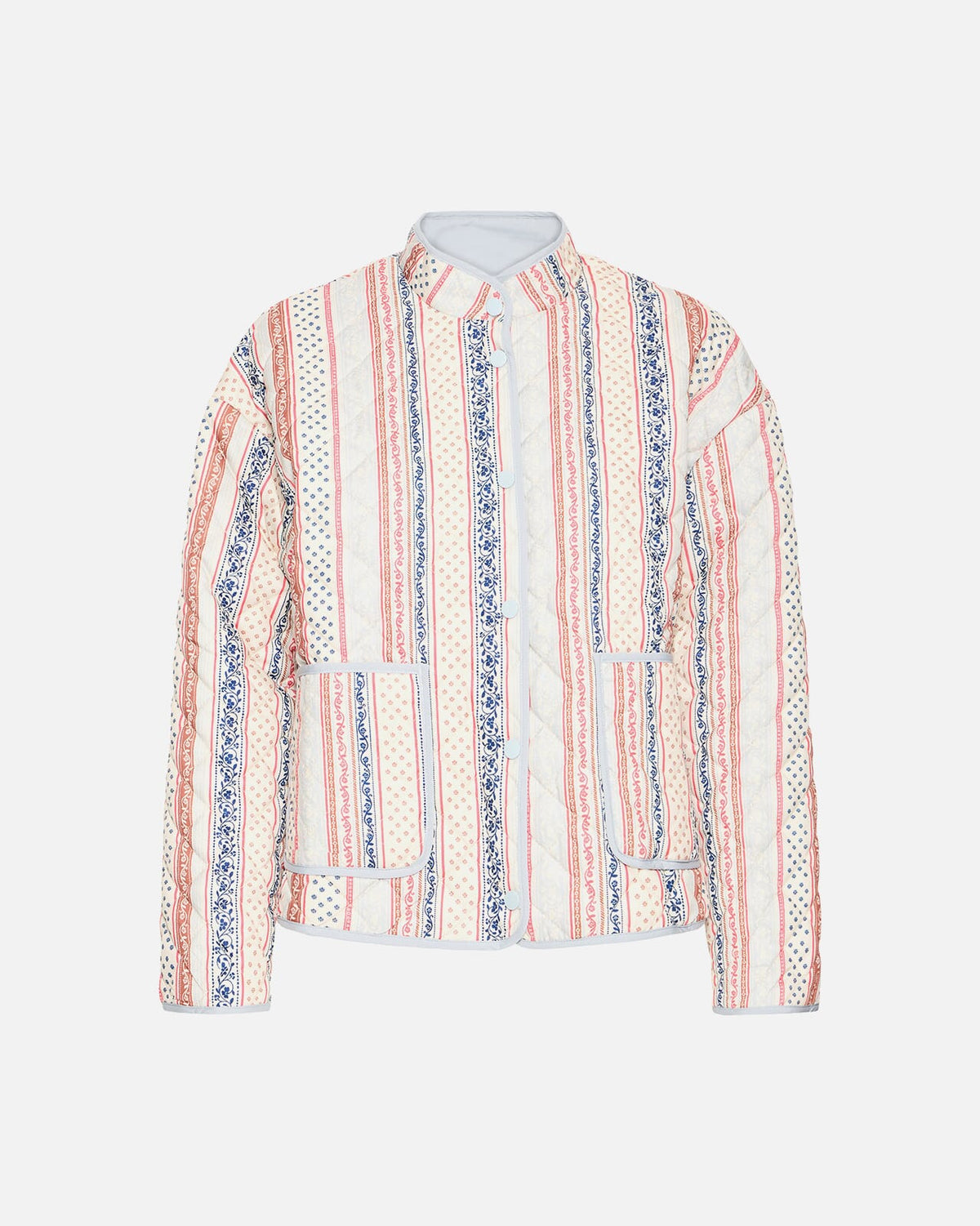 ICHI Jakke Livanta - Teaberry Stripe