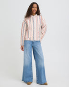 ICHI Jakke Livanta - Teaberry Stripe