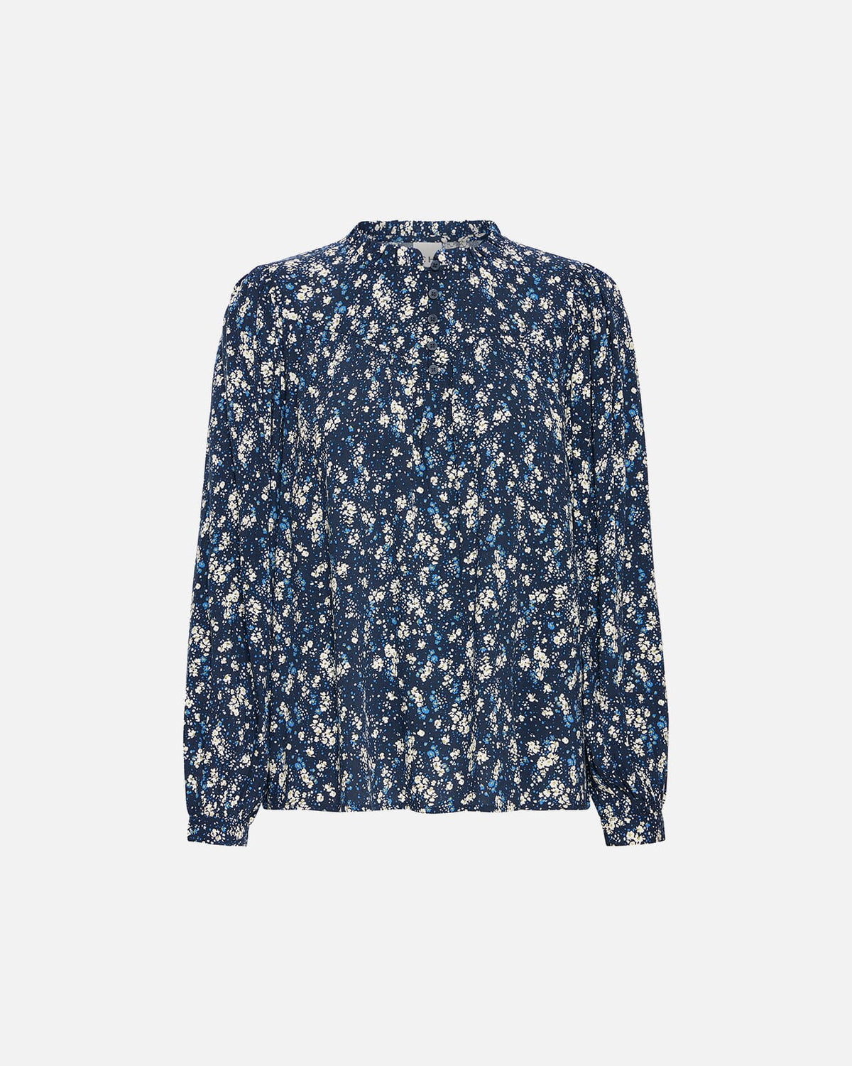 ICHI Bluse Vera LS19 - Total Eclipse Flower