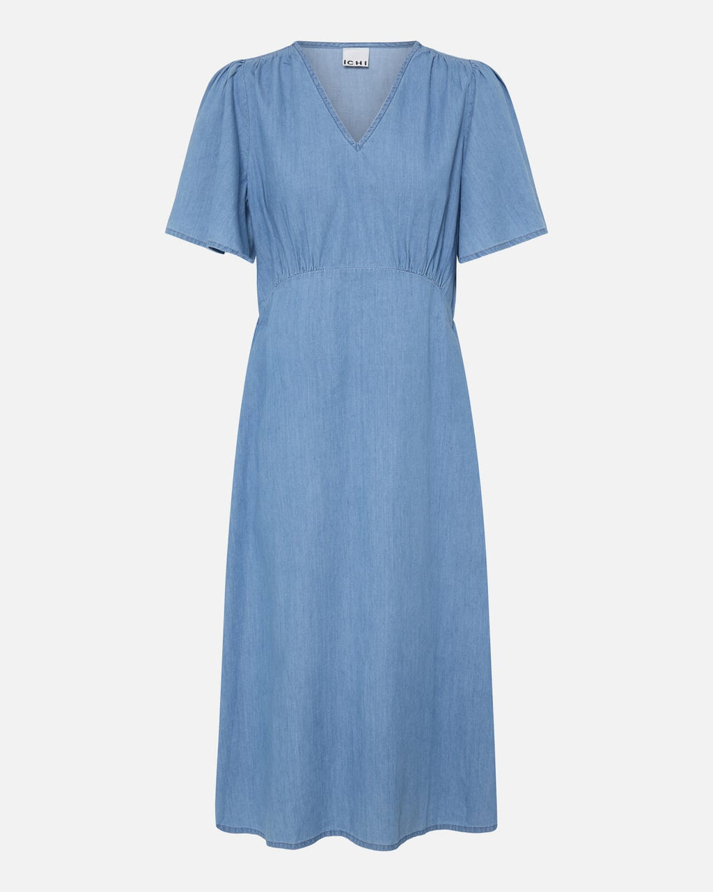 ICHI Midikjole Barcy Zabby - Light Blue