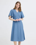ICHI Midikjole Barcy Zabby - Light Blue