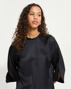 ICHI Topp Ruth Sateng MS - Black