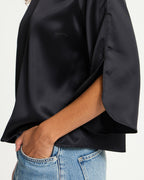 ICHI Topp Ruth Sateng MS - Black