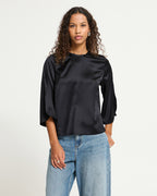 ICHI Topp Ruth Sateng MS - Black