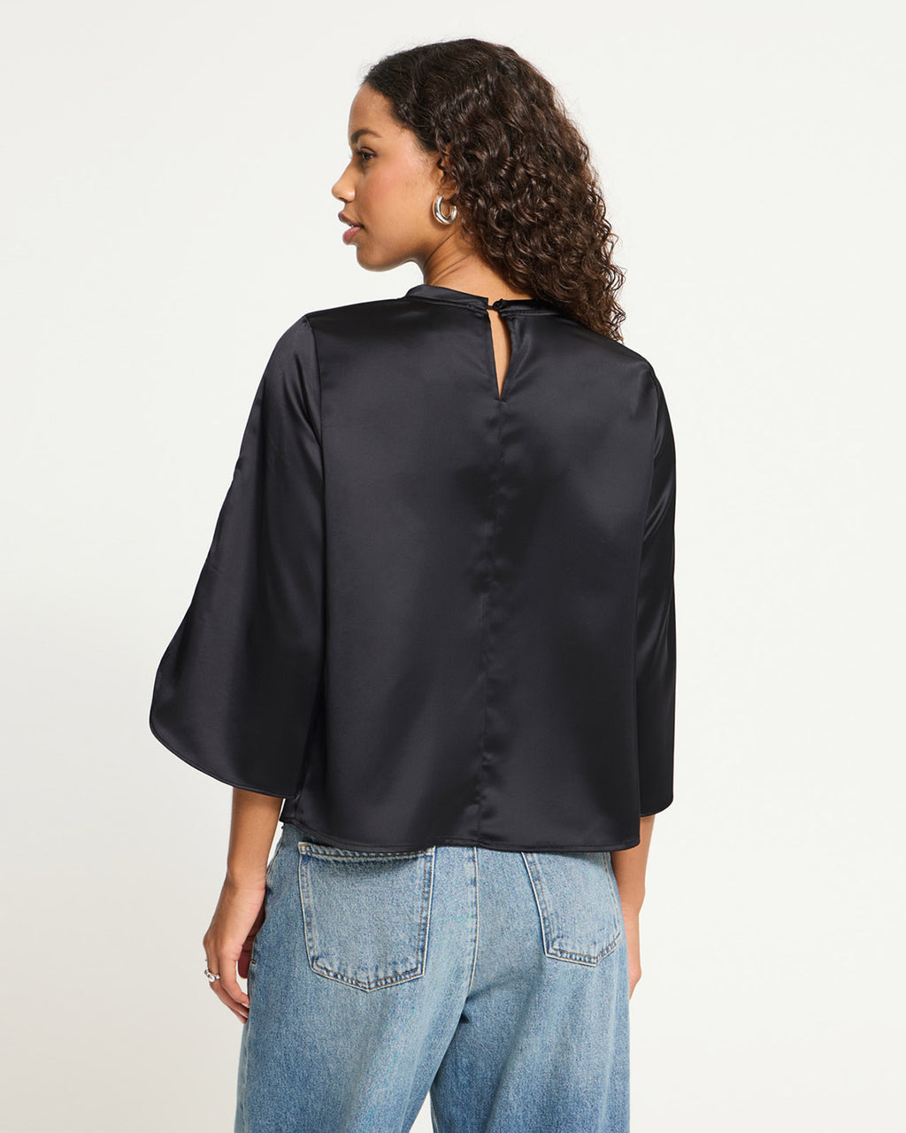 ICHI Topp Ruth Sateng MS - Black