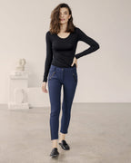 Fransa Dressbukse Zio 1 - Dark Peacoat
