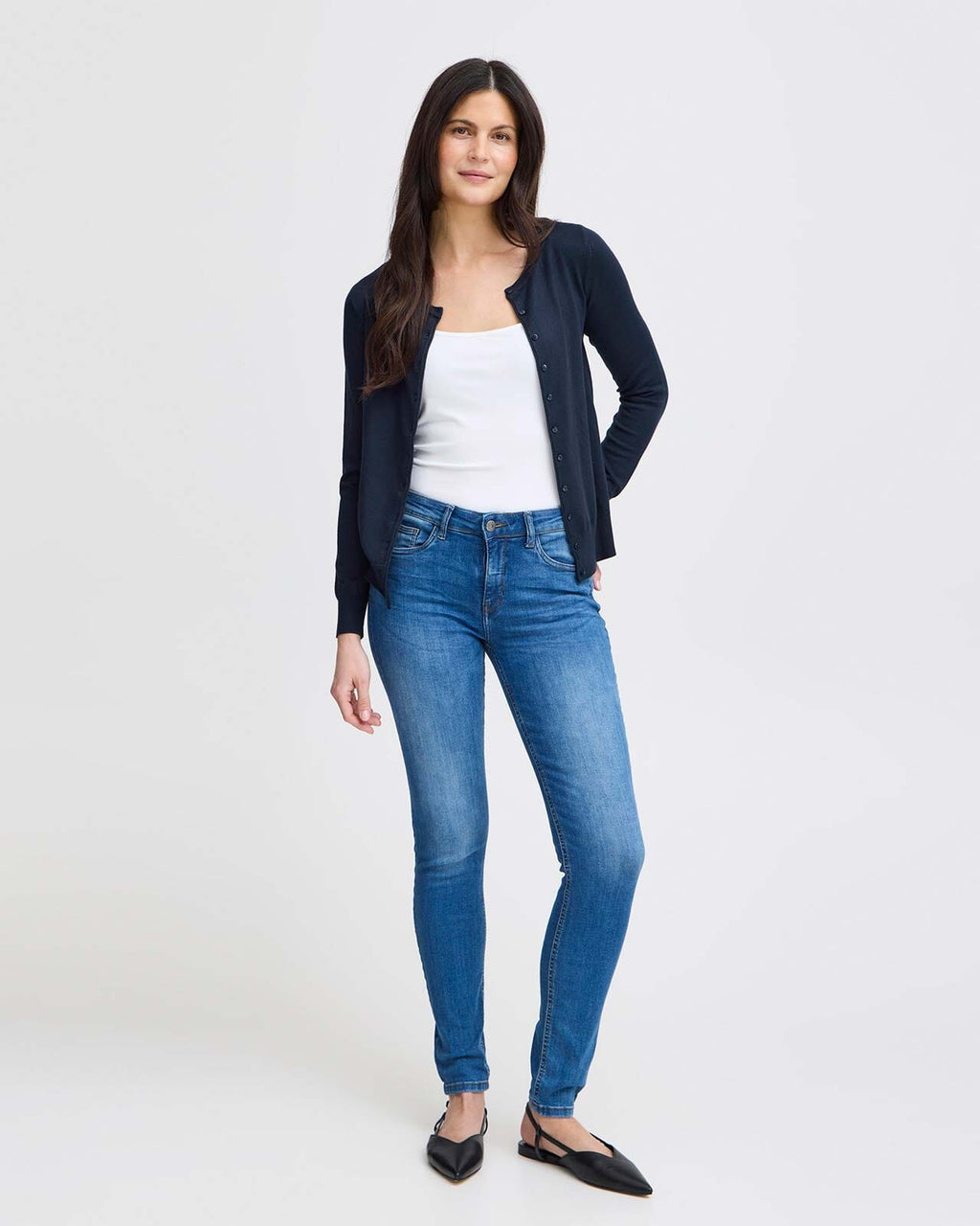 Fransa Cardigan Zubasic 60 - Dark Peacoat