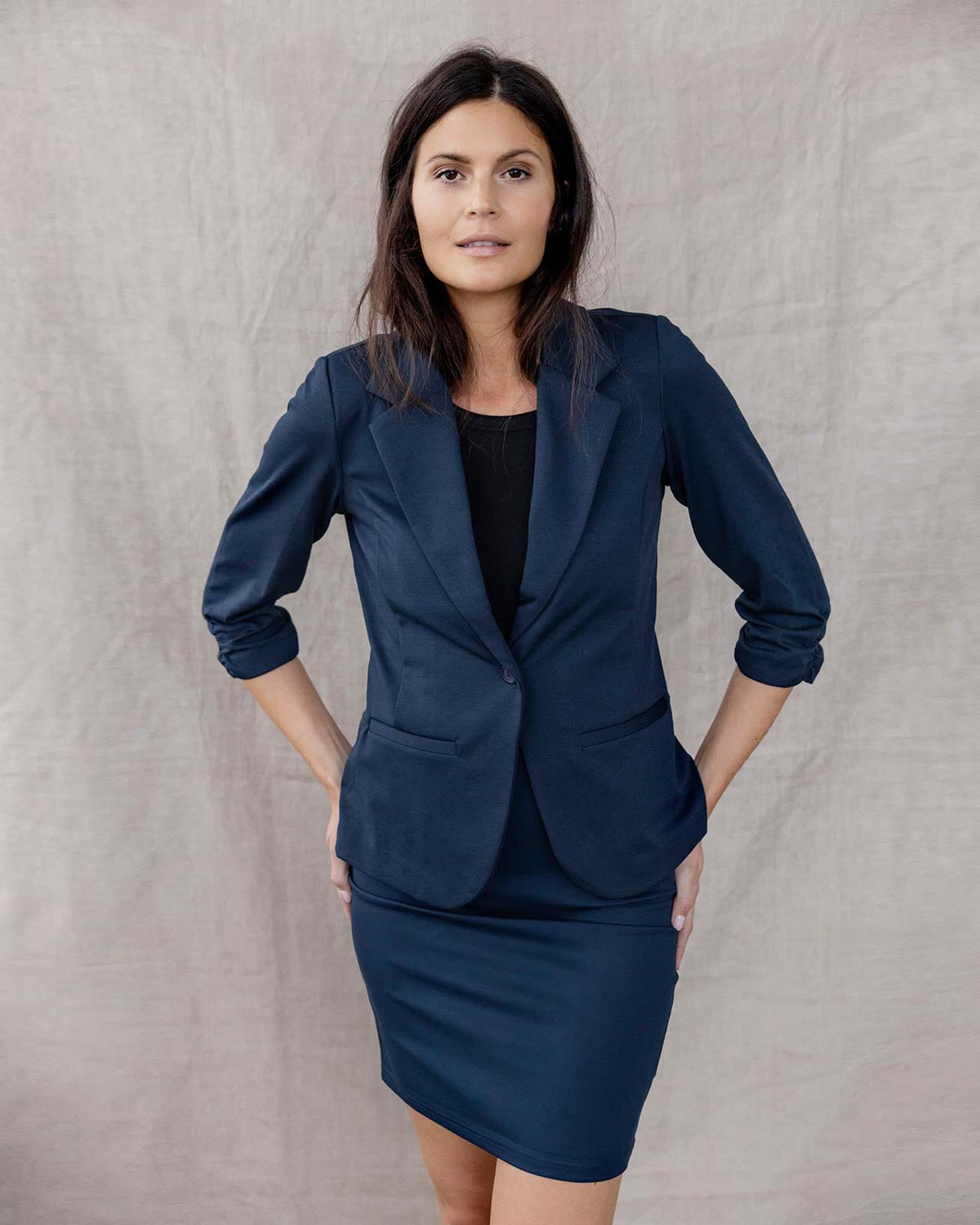 Fransa Blazer Zablazer - Dark Peacoat