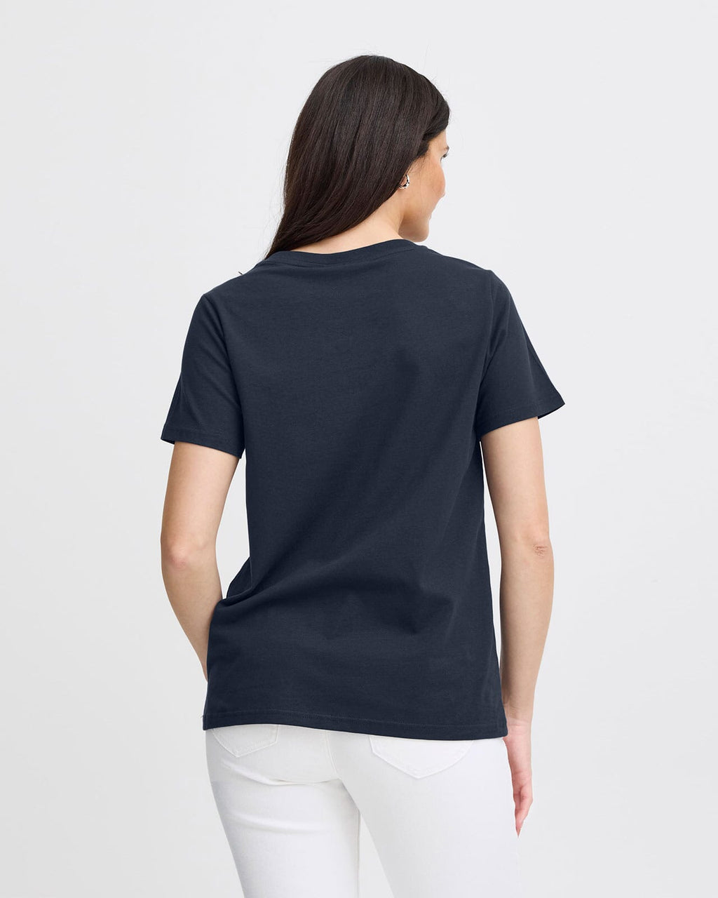 Fransa T-skjorte Zashoulder 1 Tee - Dark Peacoat