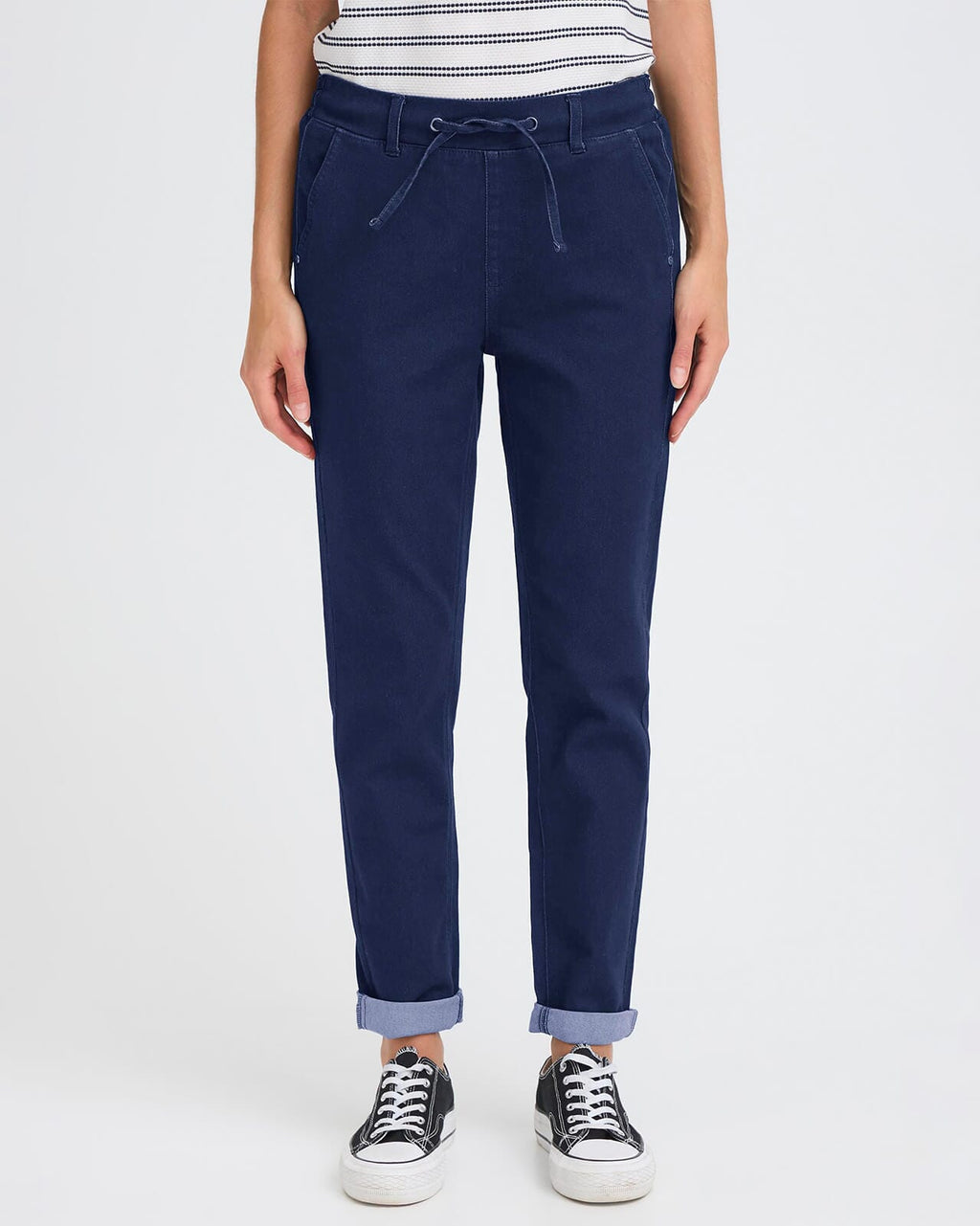 Fransa Jeans Luxe Jogg JE1 - Dark Blue Denim