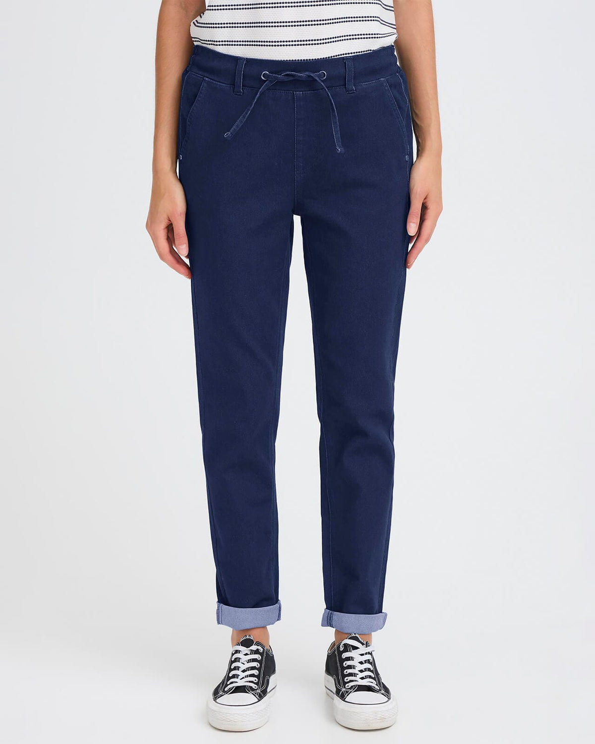 Fransa Jeans Luxe Jogg JE1 - Dark Blue Denim