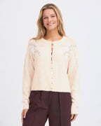 FRANSA Cardigan Kendra - Oatmeal / Melange