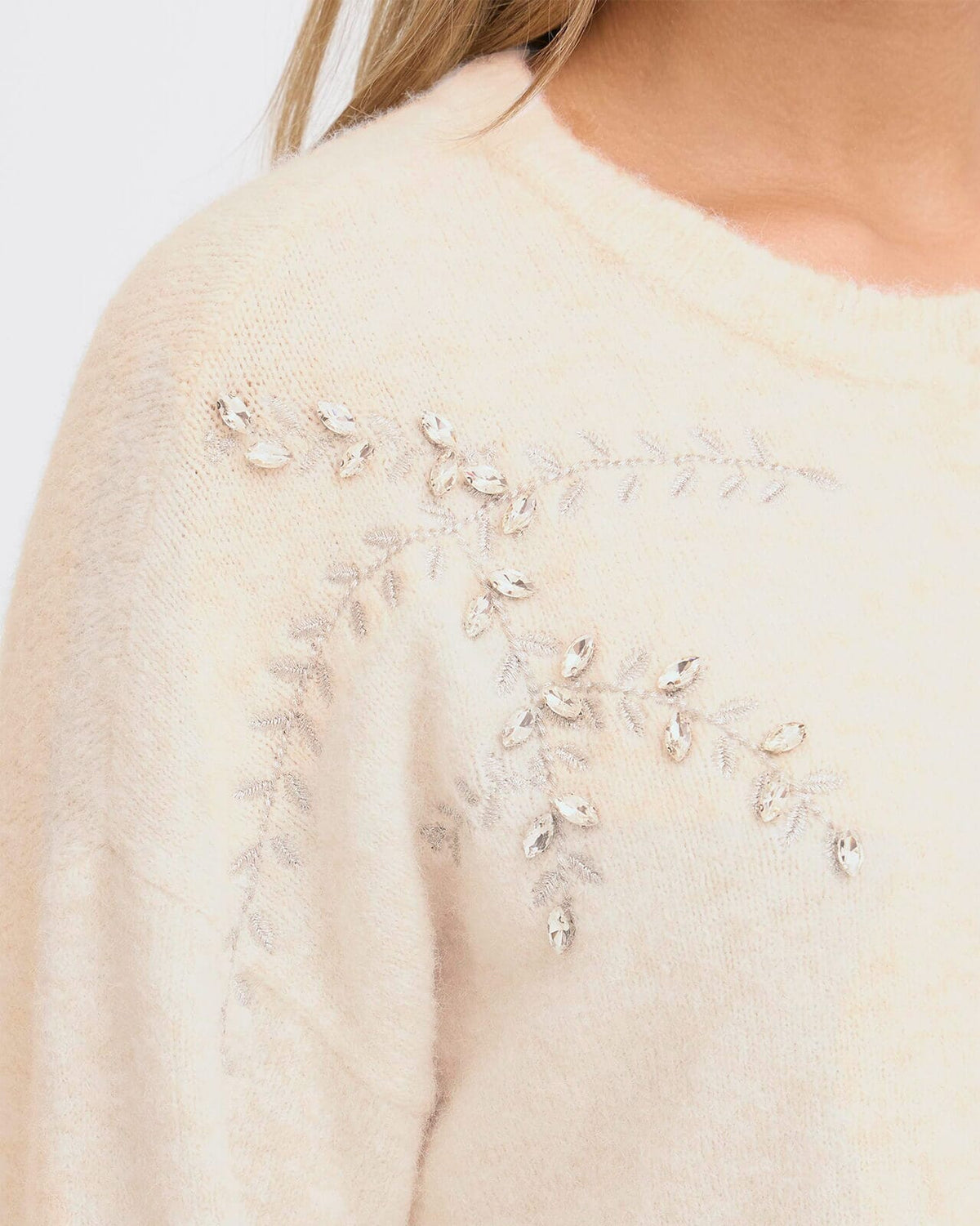 FRANSA Cardigan Kendra - Oatmeal / Melange
