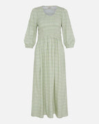FRANSA Midikjole Laya Smock DR 2 - Whisper Sage Wild Loom