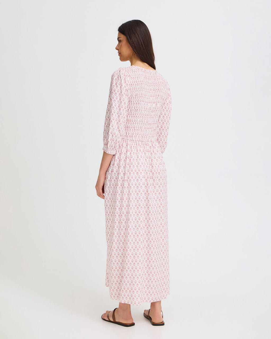 FRANSA Midikjole Laya Smock DR 2 - Lotus Wild Loom