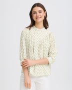 FRANSA Bluse Hita - Whispers Sage/ Wild Loom