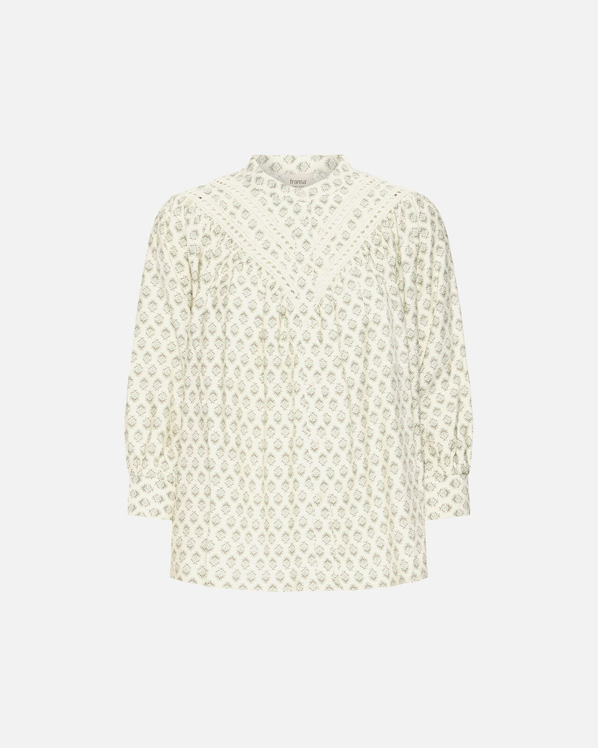 FRANSA Bluse Hita - Whispers Sage/ Wild Loom