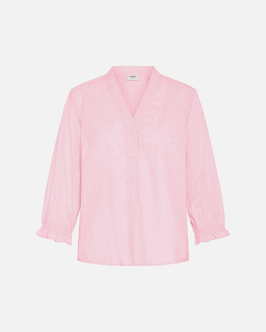Fransa Topp Zane SH 2 - Lotus with White Stripe