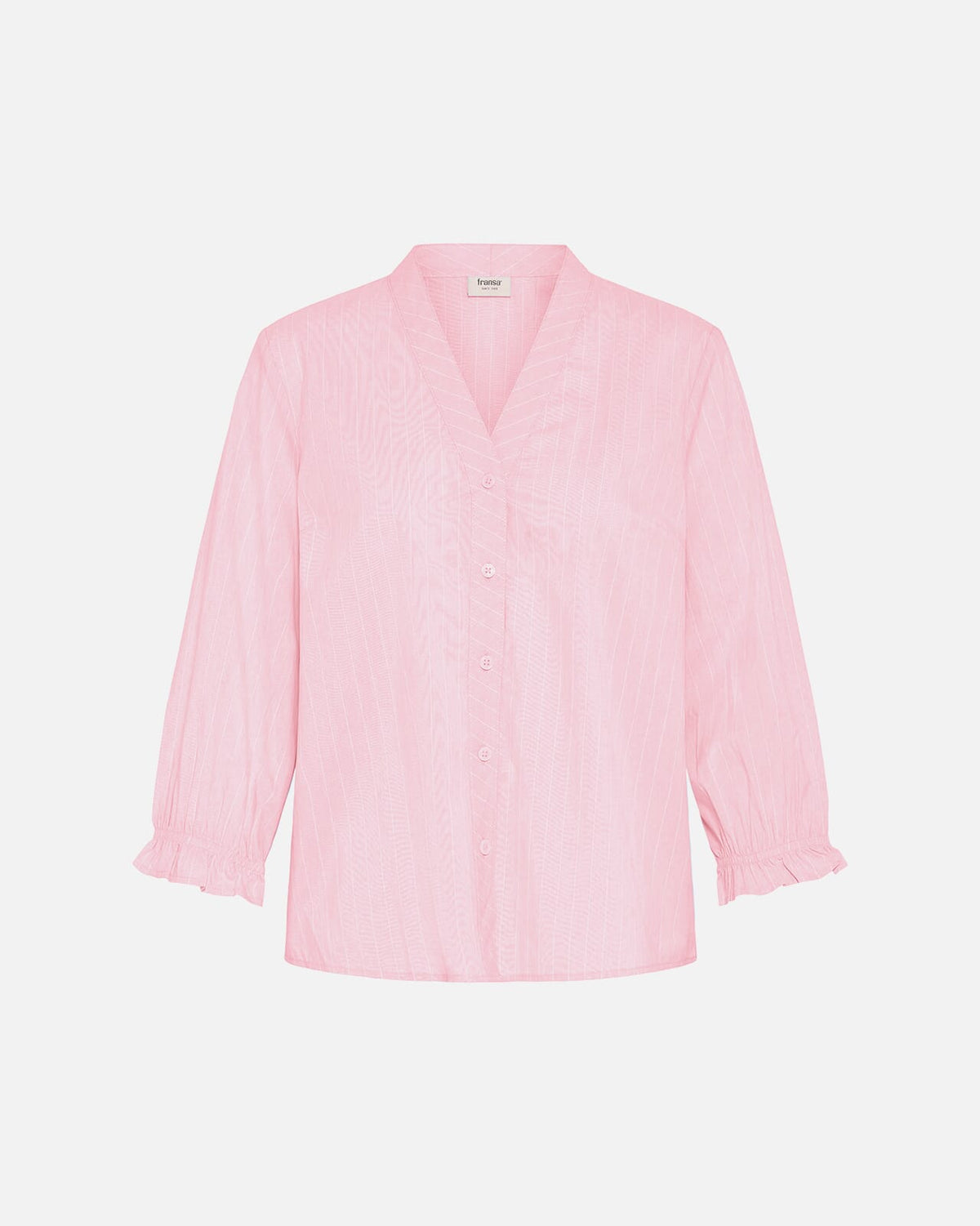 Fransa Topp Zane SH 2 - Lotus with White Stripe