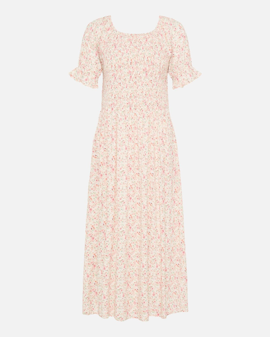 Fransa Midikjole Heat DR 3 - Pink Boho Floral