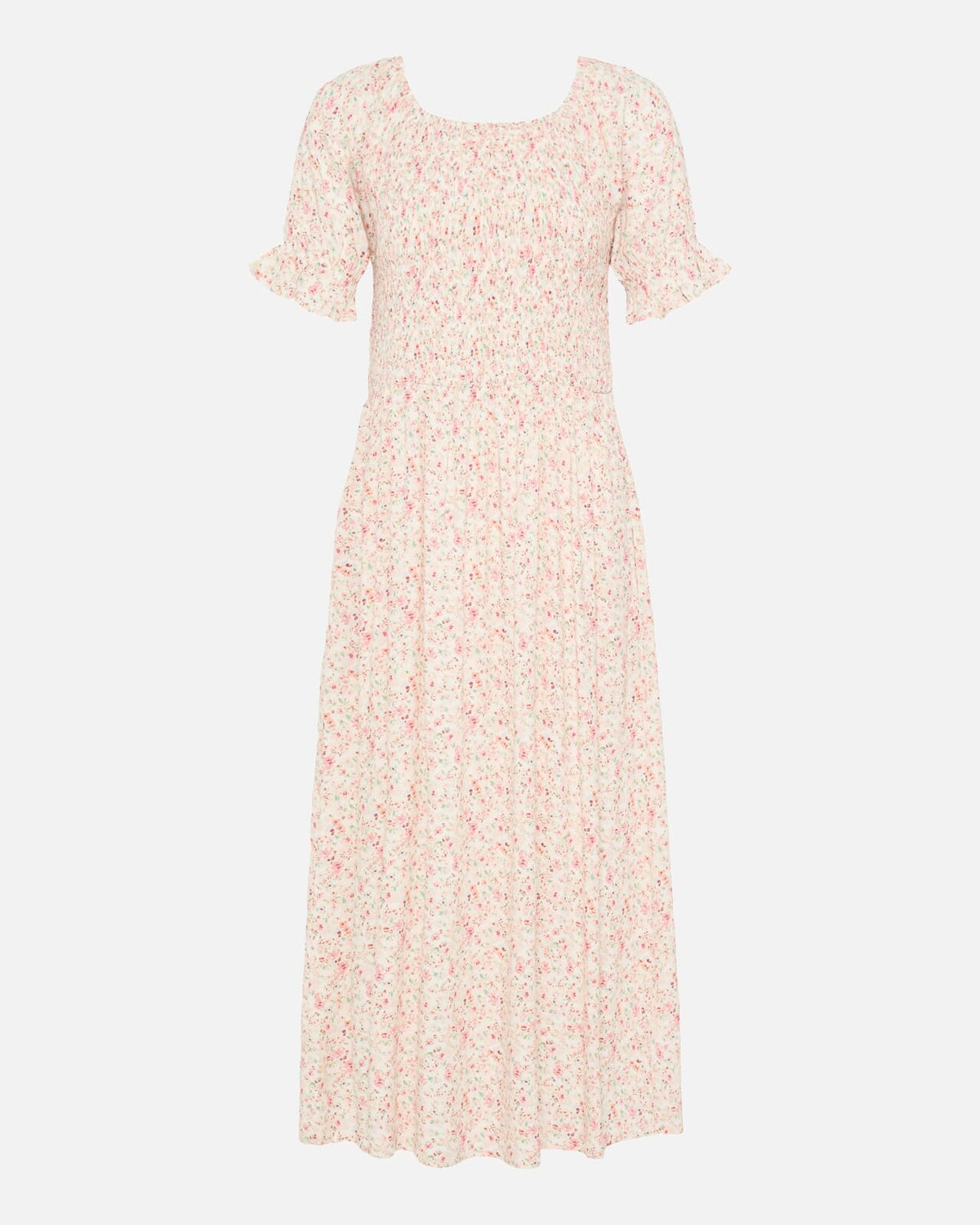 Fransa Midikjole Heat DR 3 - Pink Boho Floral
