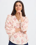 Fransa Bluse Kalia BL 1 - Orchid Floral